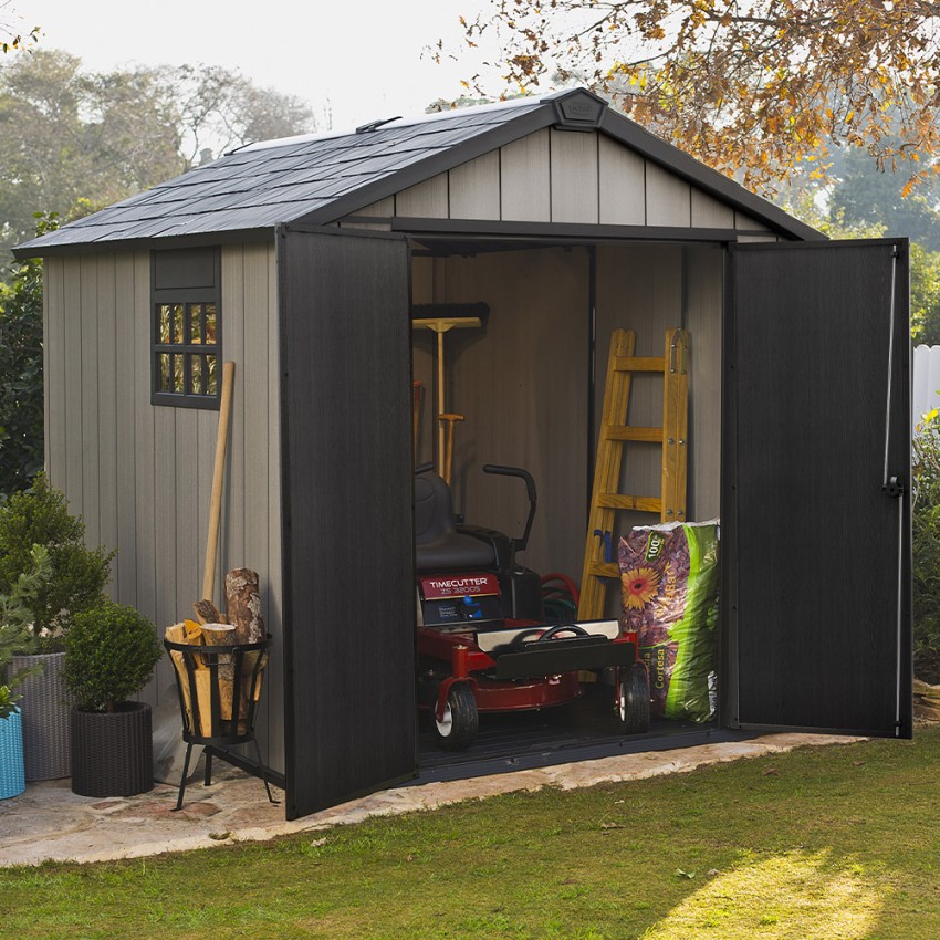 Oakland 759 Gartenhaus aus Kunstharz PVC 230x287x242cm Keter K224433